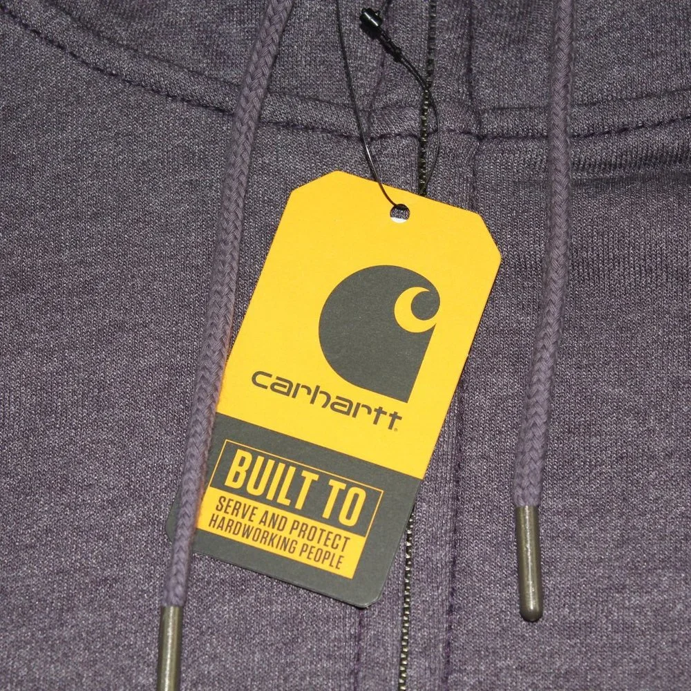 Carhartt Clarksburg Purple Sherpa Lined Zip Sweatshirt Hoodie Women 1X 2X 3X NWT - Picture 4 of 8